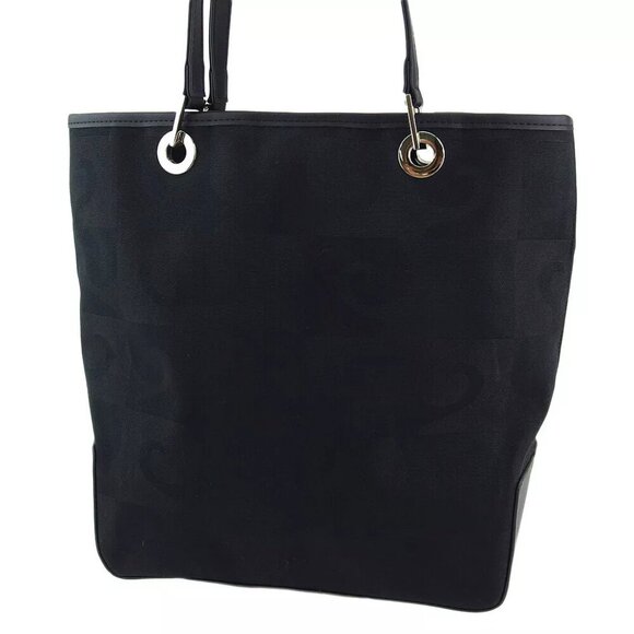 pierre cardin tote bag P motif pattern canvas Authentic Used L3542 - Picture 1 of 9
